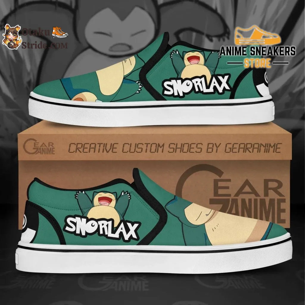 Custom Snorlax Anime Slip-On Shoes Easy on easy style