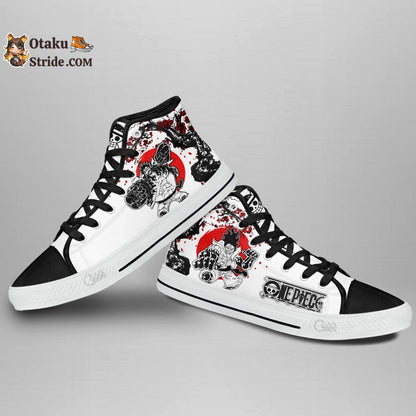Anime Luffy Gear 4 High Top Sneakers – One Piece Japan Style Footwear