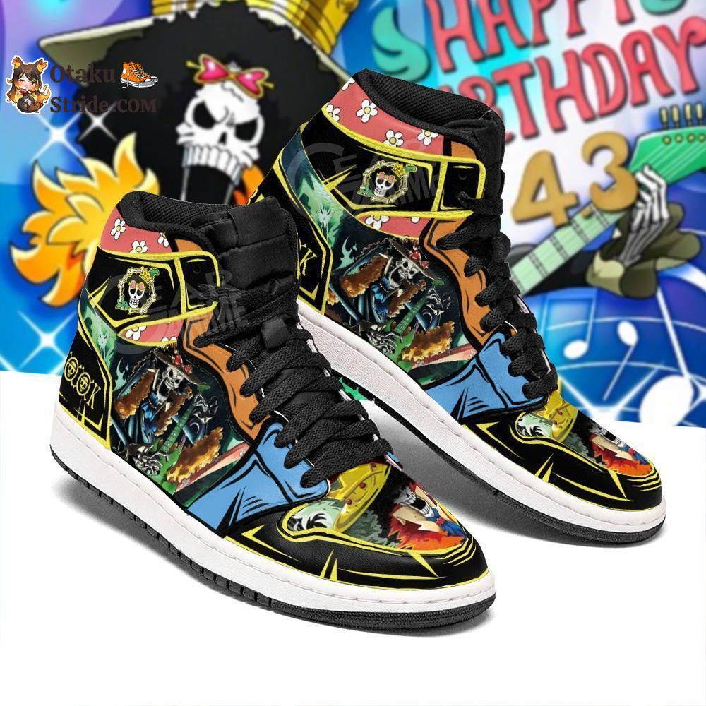 Anime One Piece Custom Printed Brook Sneakers – Unique Gift Idea for Fans