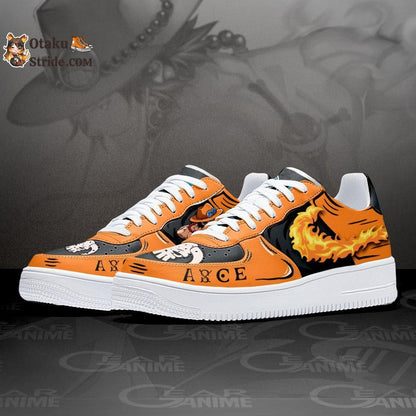 Custom Anime Fire Sneakers – Portgas D Ace One Piece Shoes