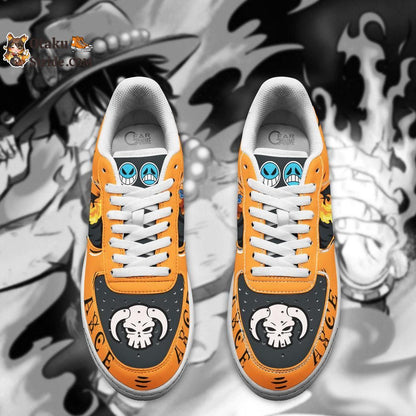 Custom Anime Fire Sneakers – Portgas D Ace One Piece Shoes