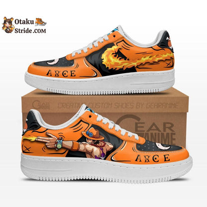 Custom Anime Fire Sneakers – Portgas D Ace One Piece Shoes