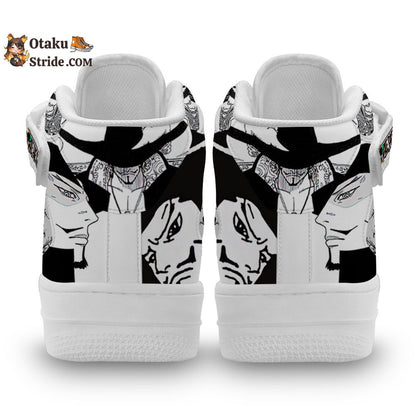 Custom Anime Mihawk Sneakers Air Mid One Piece Shoes Mix Manga