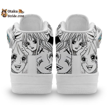 Custom Anime Nami Sneakers Air Mid One Piece Manga Shoes Mix