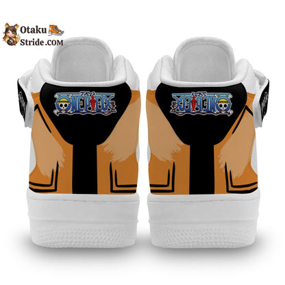 Custom Anime Nami Sneakers Air Mid One Piece Shoes  Perfect for Anime Fans