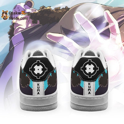 Custom Anime One Piece Air Sneakers Featuring Bartholomew Kuma Design