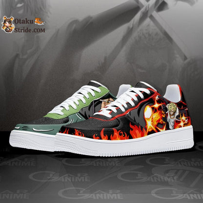 Custom Anime One Piece Air Sneakers featuring Zoro and Sanji Designs