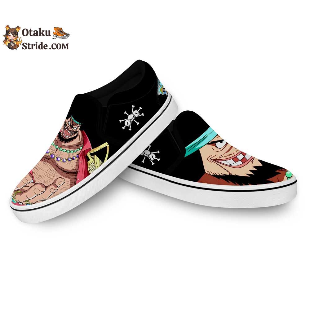 Custom Anime One Piece Blackbeard Slip On Sneakers