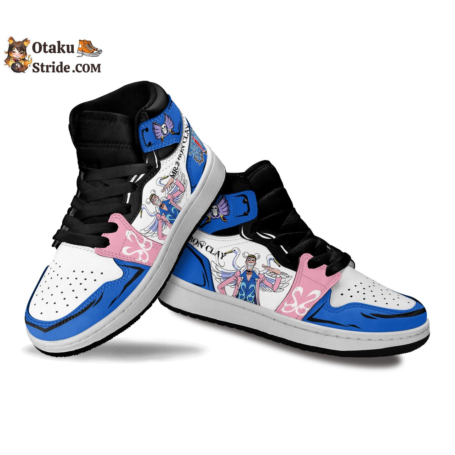 Custom Anime One Piece Bon Clay Kids Sneakers