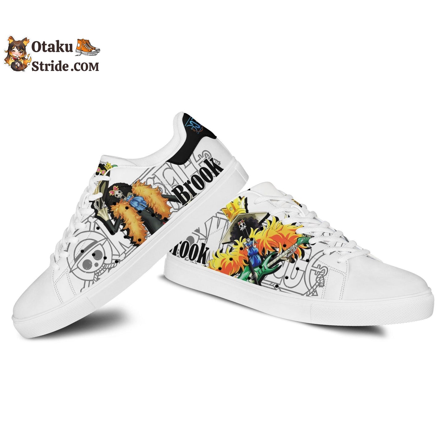 Custom Anime One Piece Brook Skate Sneakers