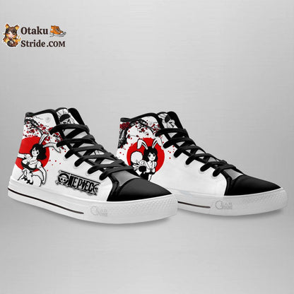 Custom Anime One Piece Carrot High Top Sneakers – Japan Style Footwear