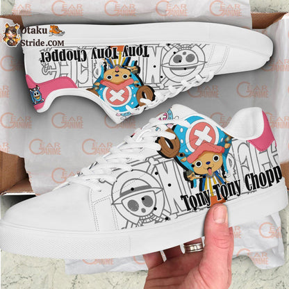 Custom Anime One Piece Chopper Skate Sneakers – Unique Printed Footwear