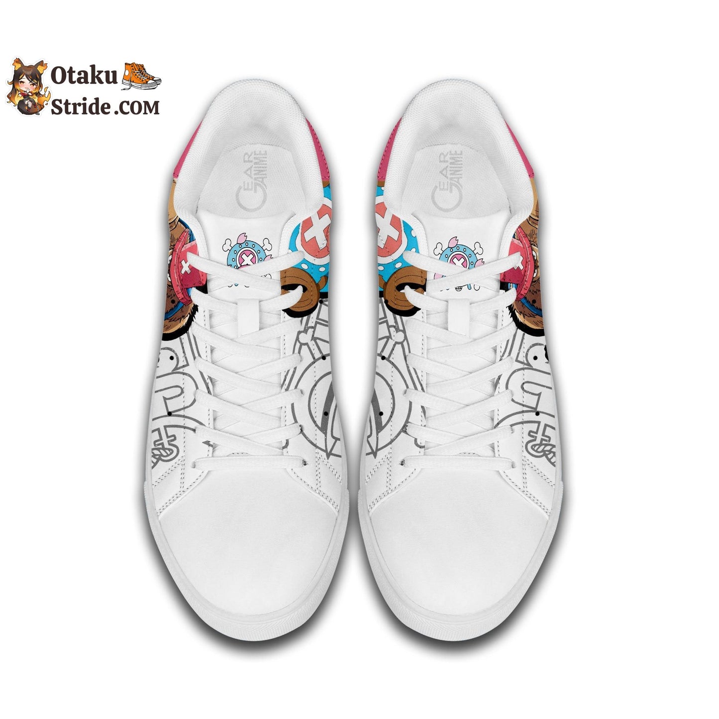 Custom Anime One Piece Chopper Skate Sneakers – Unique Printed Footwear