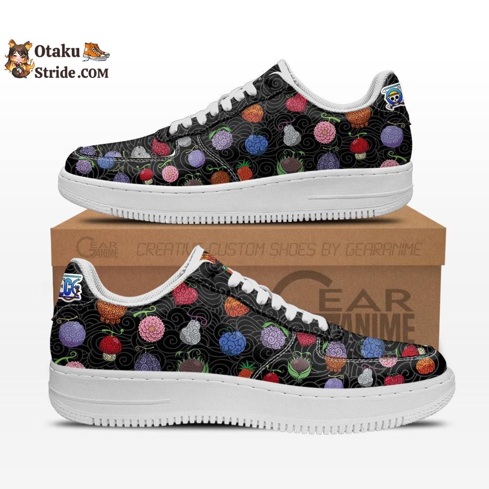 Custom Anime One Piece Devil Fruits Air Sneakers – Unique Printed Footwear