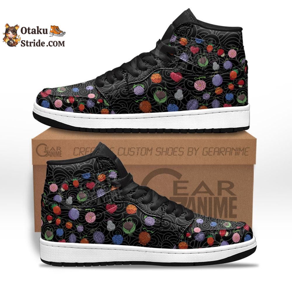 Custom Anime One Piece Devil Fruits Sneakers – Unique Printed Footwear