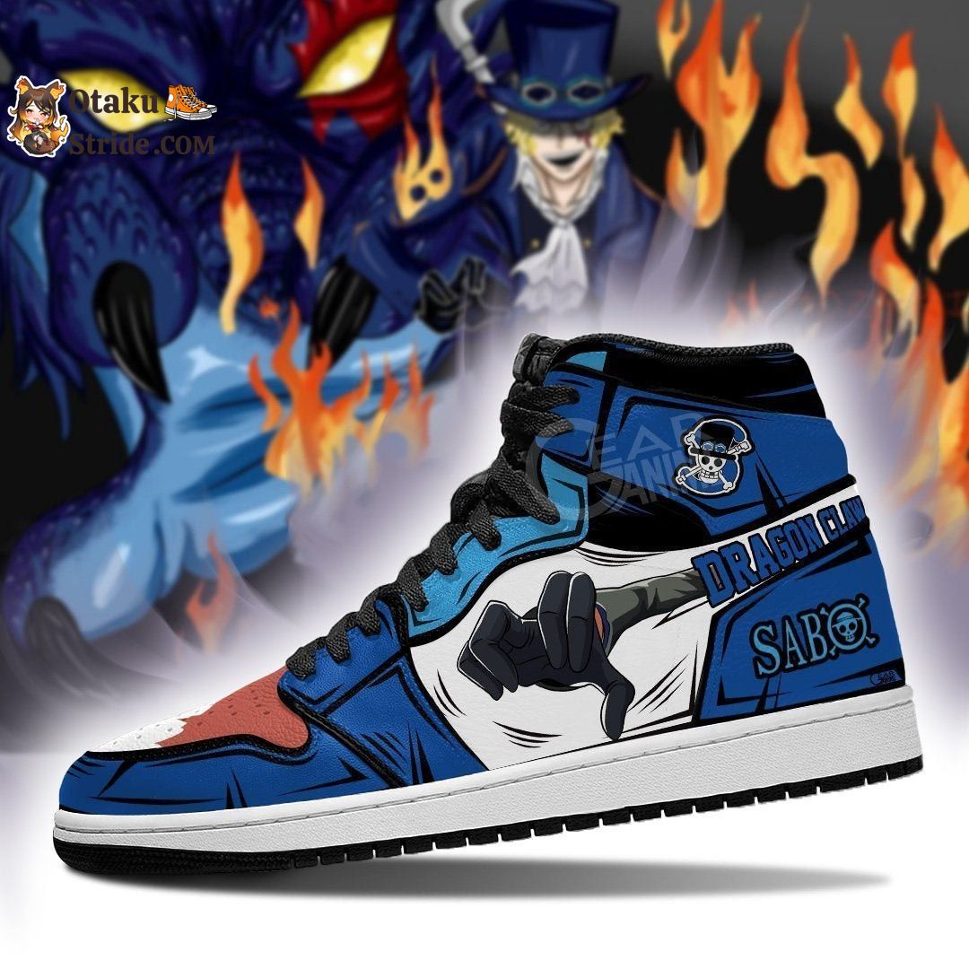 Custom Anime One Piece Dragon Claw Sabo Sneakers – Unique Printed Footwear