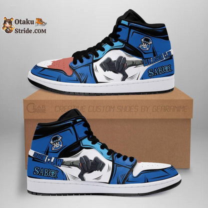 Custom Anime One Piece Dragon Claw Sabo Sneakers – Unique Printed Footwear