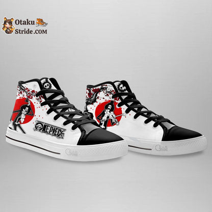 Custom Anime One Piece High Top Shoes – Brook Sneakers with Japan Style Print