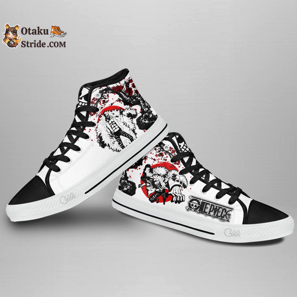 Custom Anime One Piece High Top Shoes – Doflamingo Sneakers Japan Style