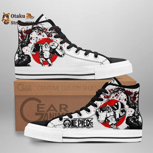 Custom Anime One Piece High Top Shoes – Franky Sneakers with Japan Style Print