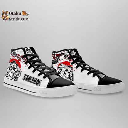 Custom Anime One Piece High Top Shoes – Jinbe Sneakers with Japan Style Print