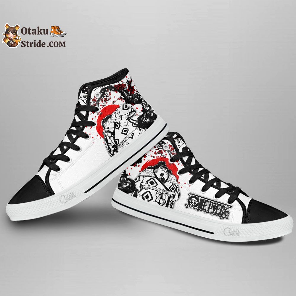 Custom Anime One Piece High Top Shoes – Jinbe Sneakers with Japan Style Print