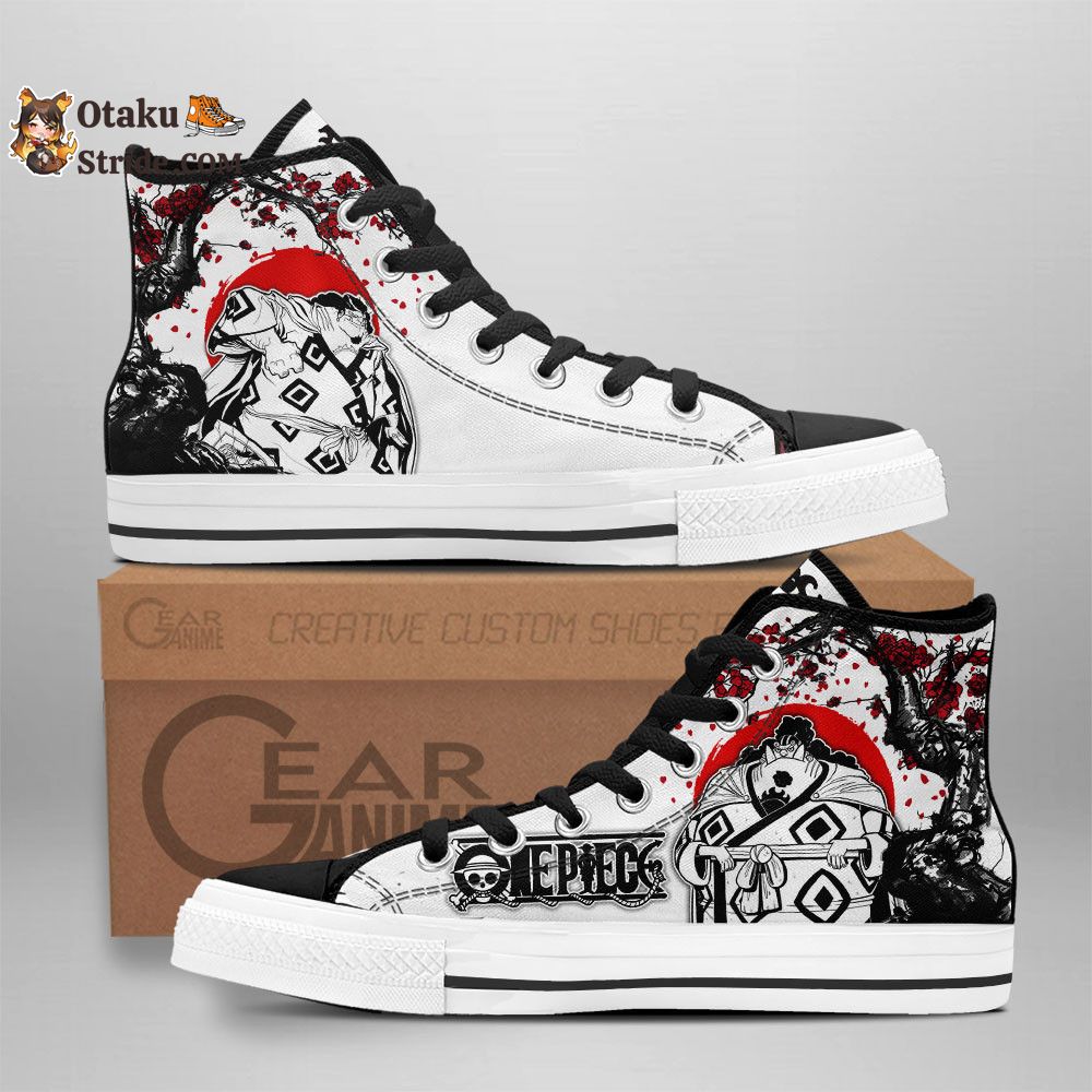 Custom Anime One Piece High Top Shoes – Jinbe Sneakers with Japan Style Print