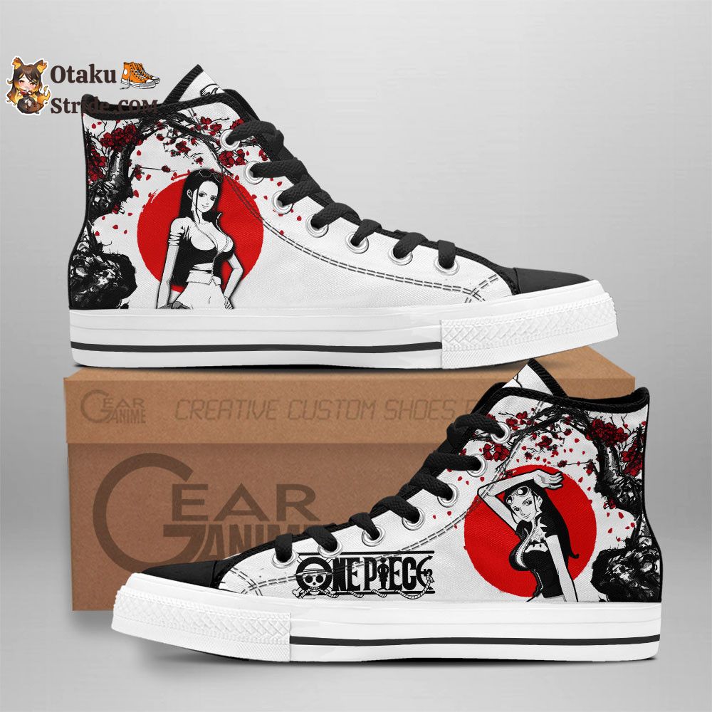 Custom Anime One Piece High Top Shoes – Nico Robin Sneakers with Japan Style Print