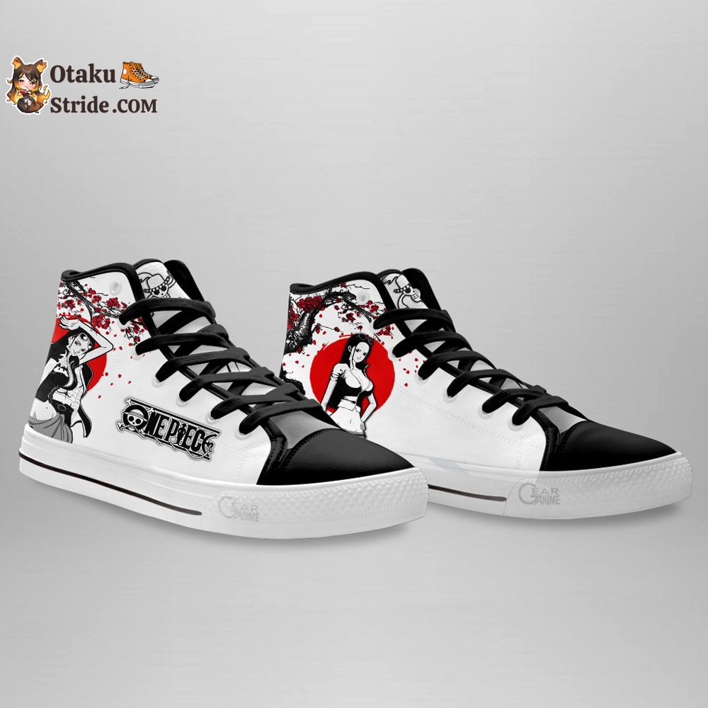 Custom Anime One Piece High Top Shoes – Nico Robin Sneakers with Japan Style Print