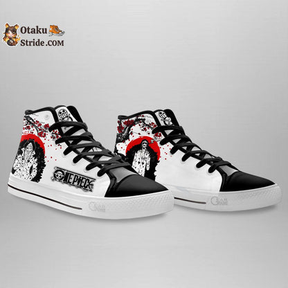 Custom Anime One Piece High Top Shoes – Rosinante Sneakers with Japan Style Print