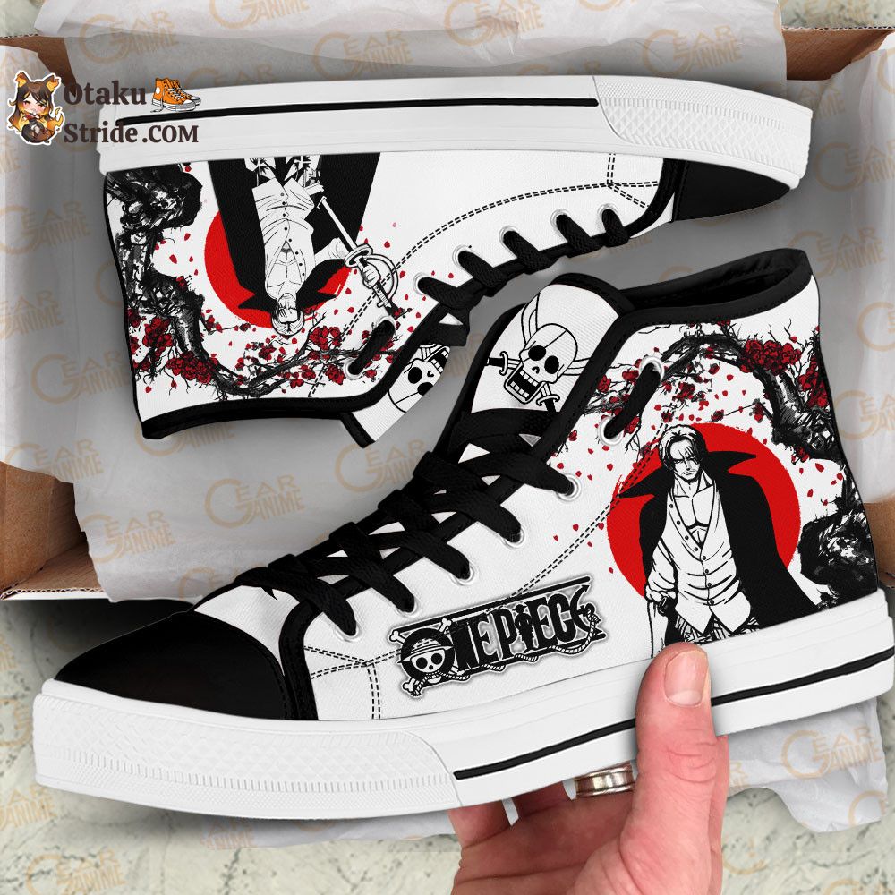 Custom Anime One Piece High Top Shoes – Shanks Sneakers Japan Style