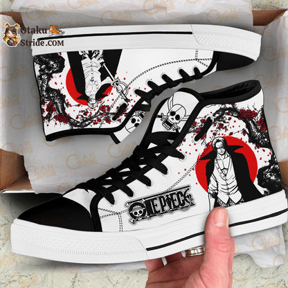 Custom Anime One Piece High Top Shoes – Shanks Sneakers Japan Style