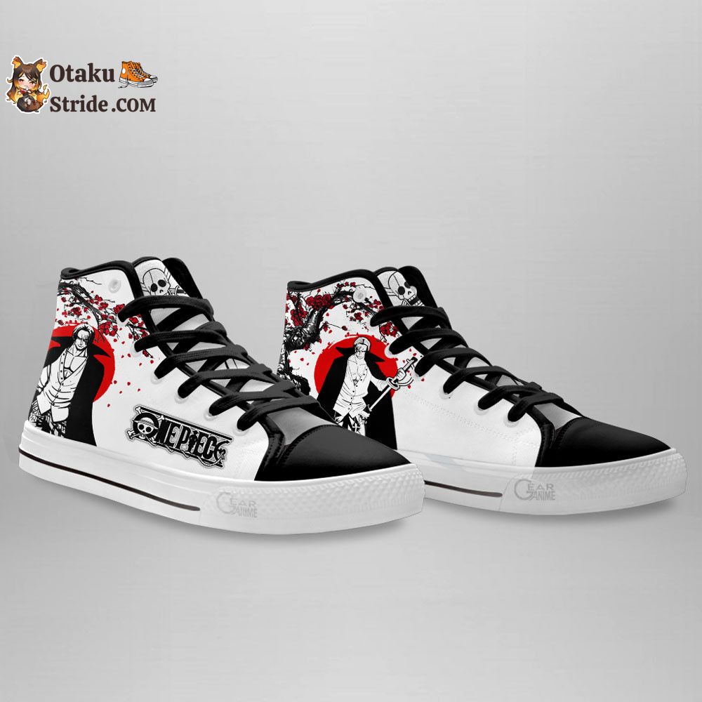 Custom Anime One Piece High Top Shoes – Shanks Sneakers Japan Style