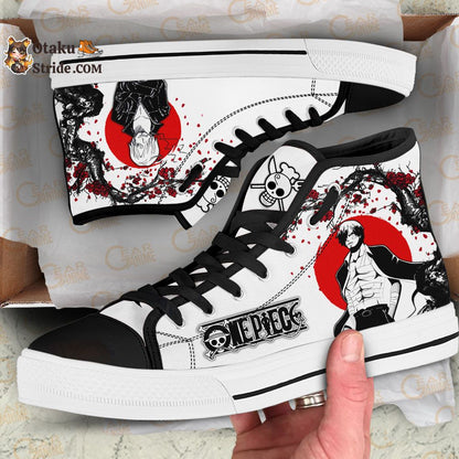 Custom Anime One Piece High Top Sneakers – Sanji Inspired Japan Style Footwear