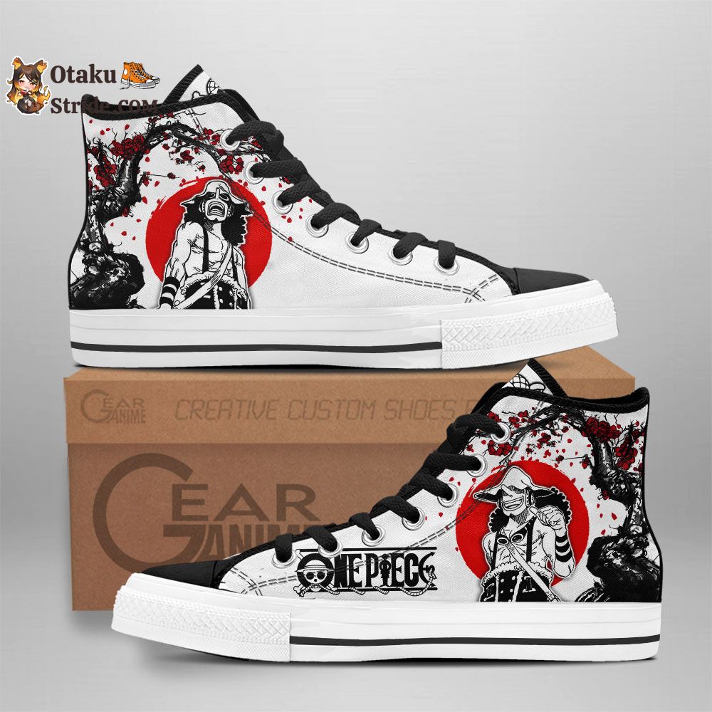 Custom Anime One Piece High Top Sneakers – Usopp Japan Style Footwear