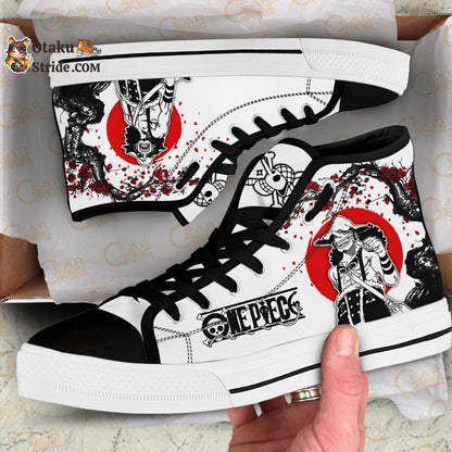 Custom Anime One Piece High Top Sneakers – Usopp Japan Style Footwear