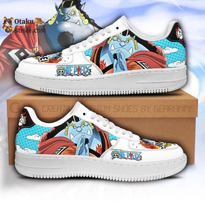 Custom Anime One Piece Jinbei Air Sneakers – Unique Printed Footwear