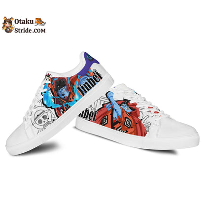 Custom Anime One Piece Jinbei Skate Sneakers for Anime Fans