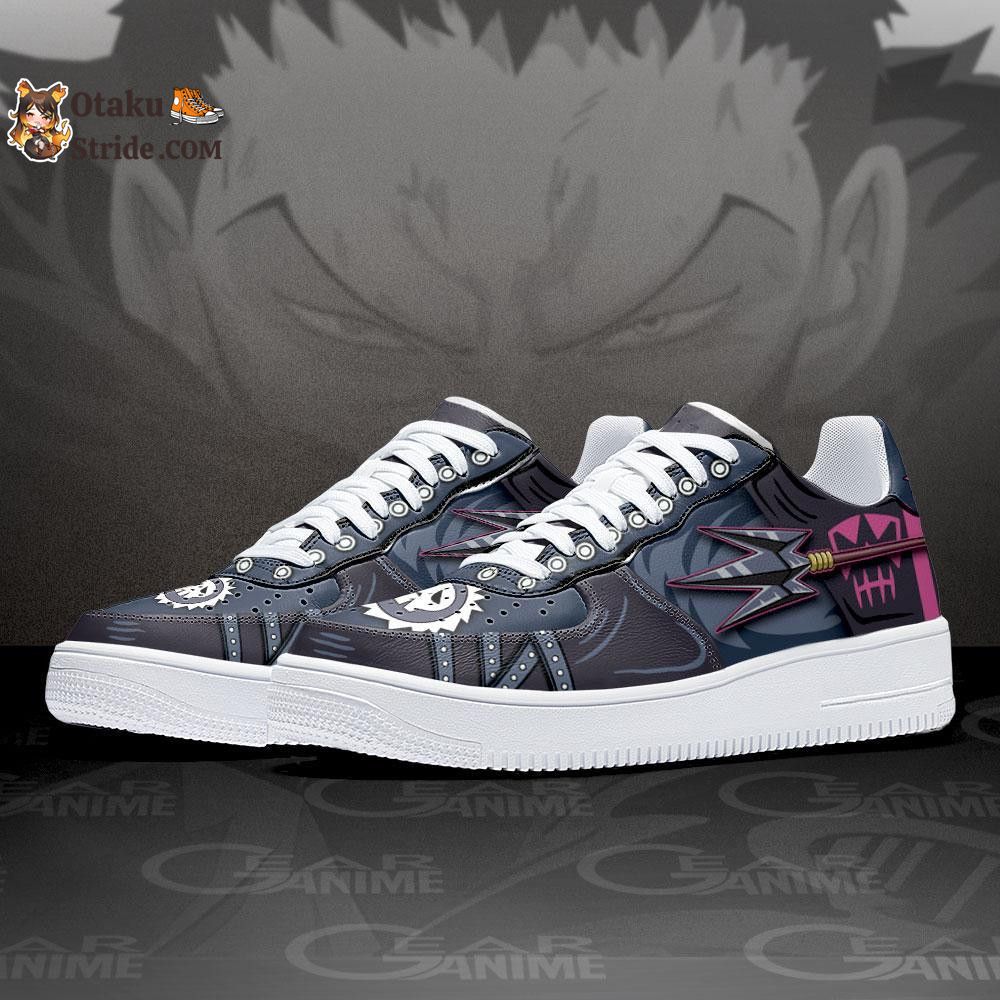 Custom Anime One Piece Katakuri Trident Air Sneakers for Fans