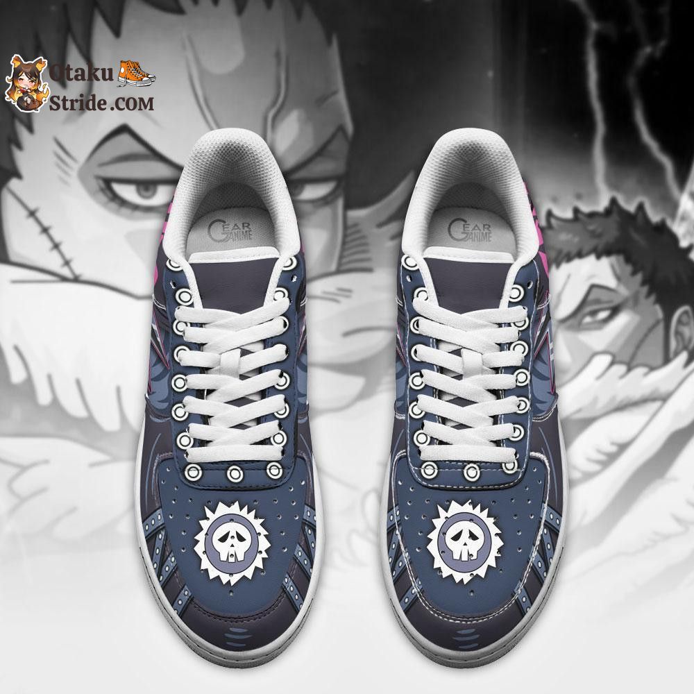 Custom Anime One Piece Katakuri Trident Air Sneakers for Fans