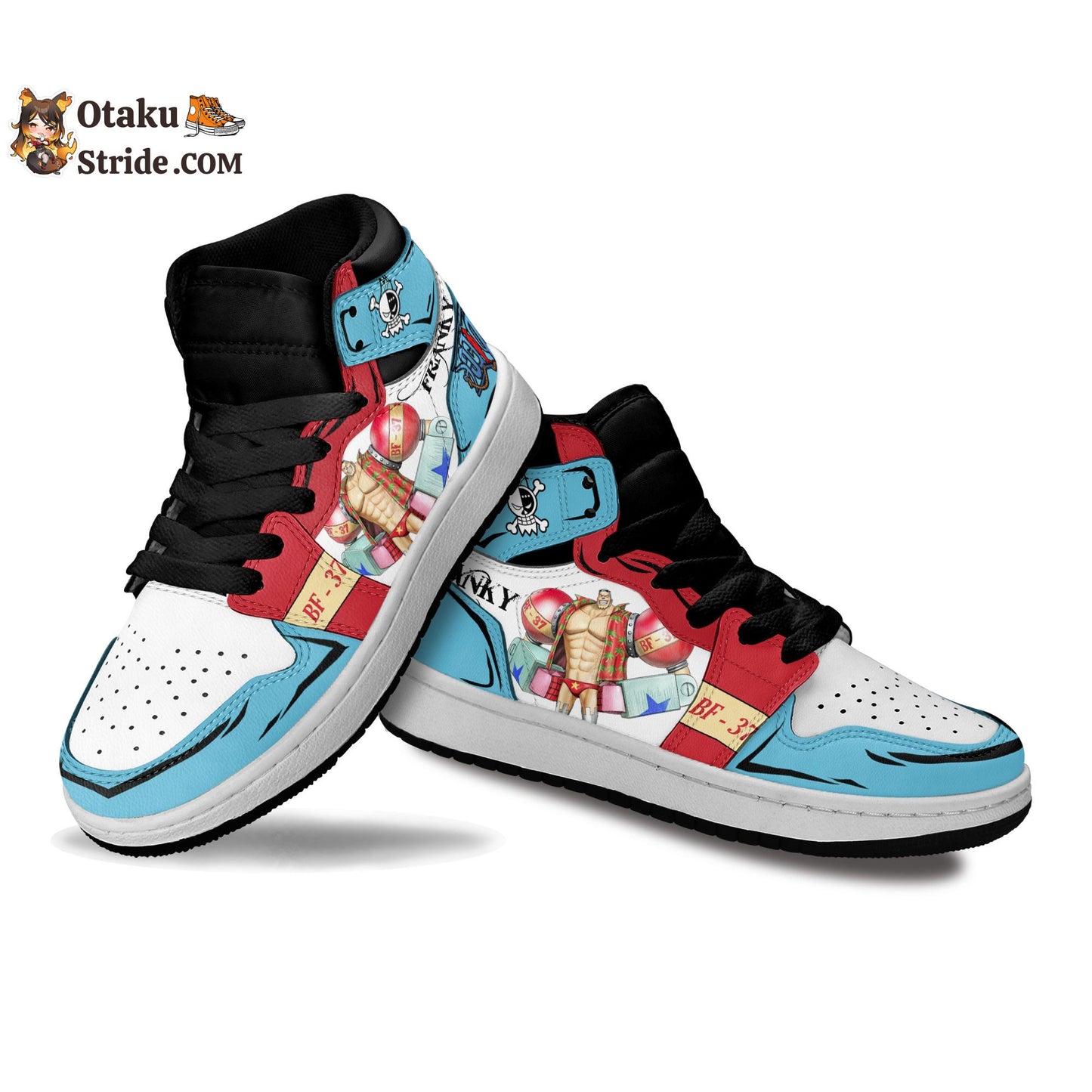 Custom Anime One Piece Kids Sneakers – Franky Printed Shoes