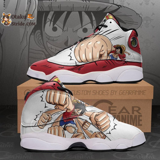 Custom Anime One Piece Luffy Sneakers – Gomu Gomu Shoes for Fans