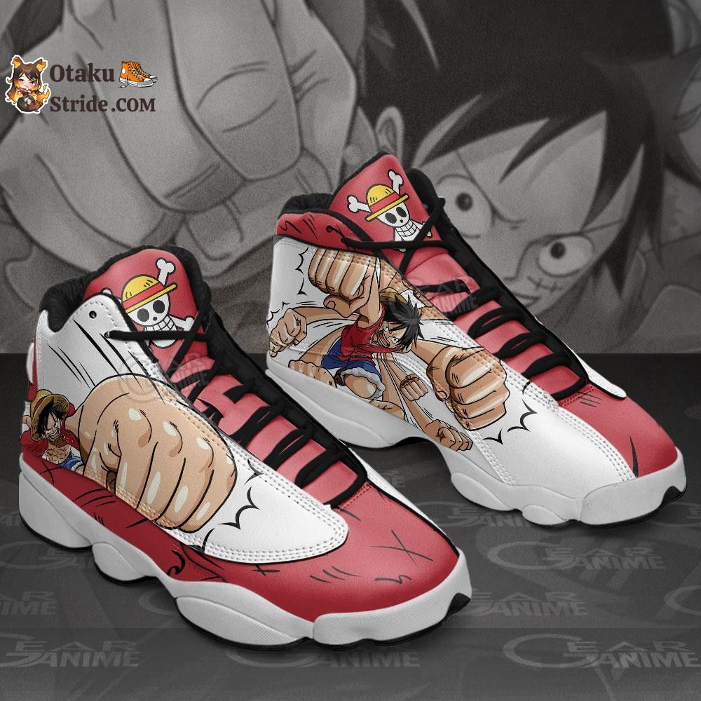 Custom Anime One Piece Luffy Sneakers – Gomu Gomu Shoes for Fans