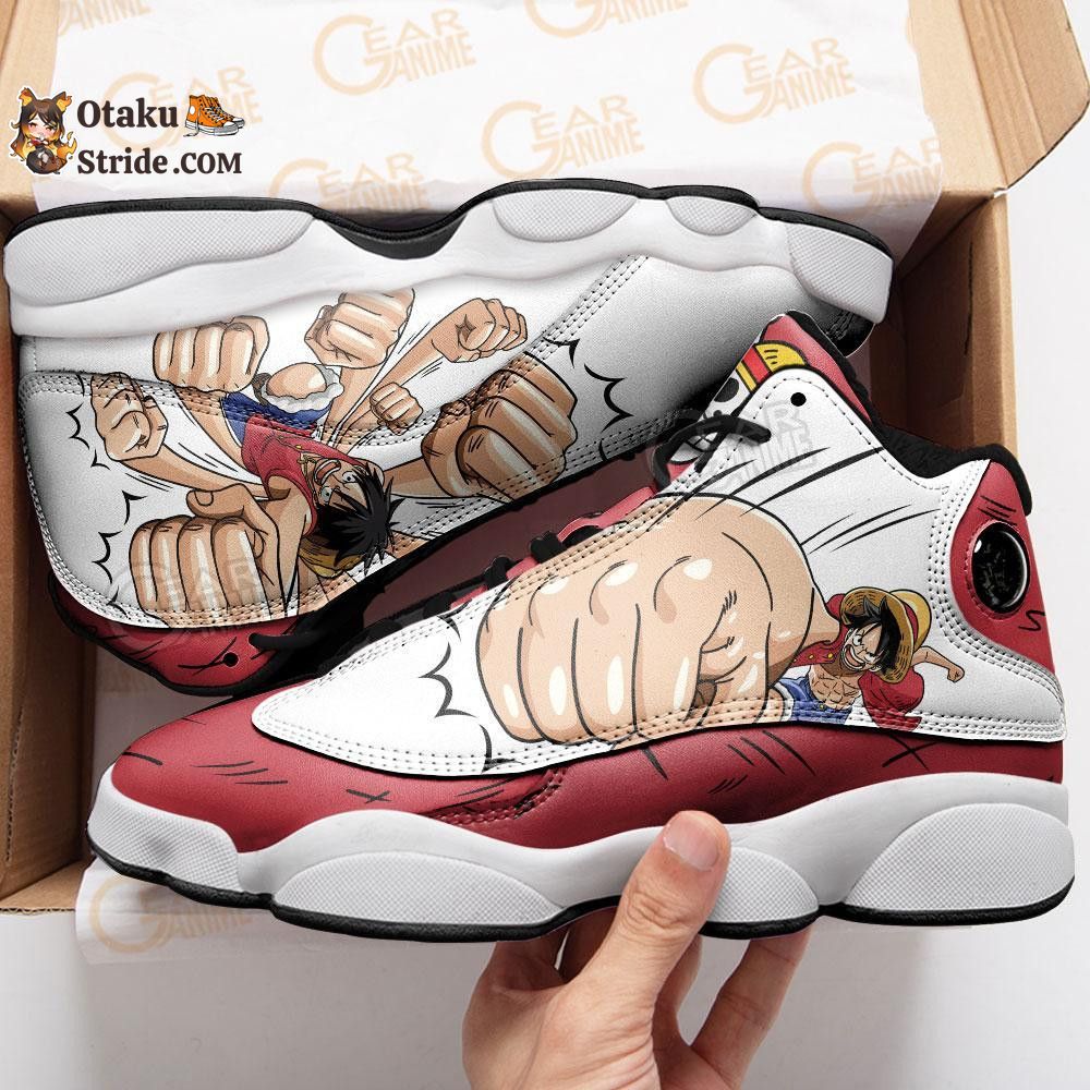 Custom Anime One Piece Luffy Sneakers – Gomu Gomu Shoes for Fans