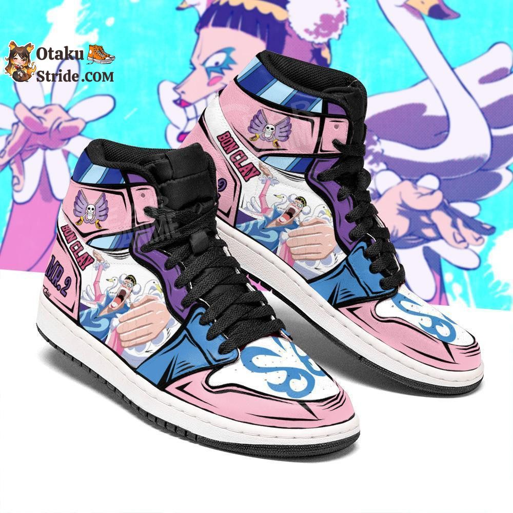 Custom Anime One Piece Mr 2 Bon Clay Sneakers – Unique Printed Footwear