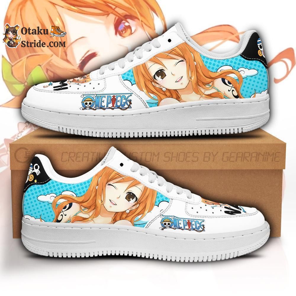 Custom Anime One Piece Nami Air Sneakers for Anime Fans