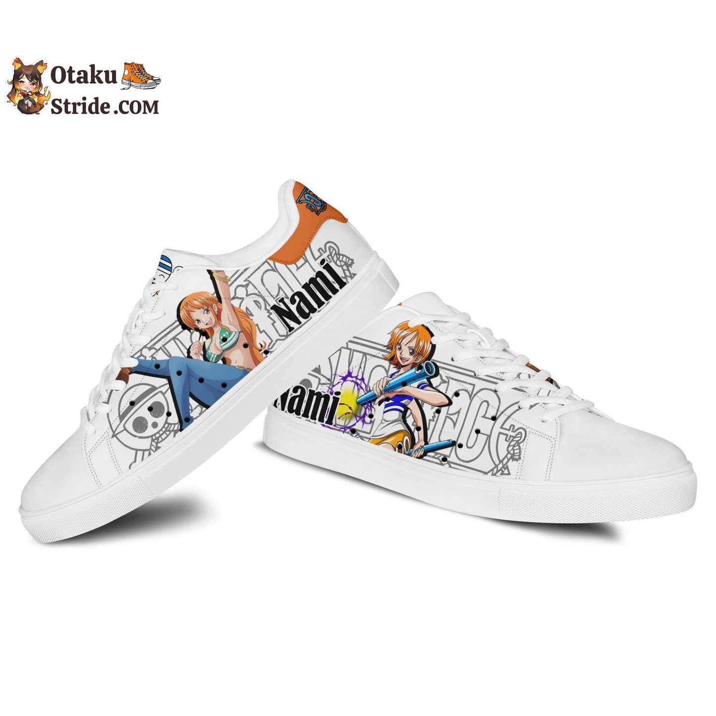 Custom Anime One Piece Nami Skate Sneakers