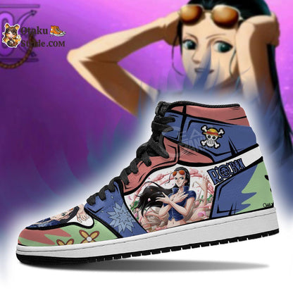 Custom Anime One Piece Nico Robin Sneakers – Unique Printed Footwear