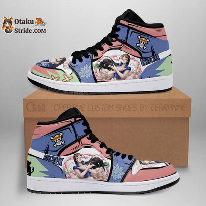 Custom Anime One Piece Nico Robin Sneakers – Unique Printed Footwear