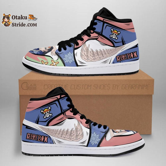 Custom Anime One Piece Nico Robin Sneakers with Hana Hana No Mi Design